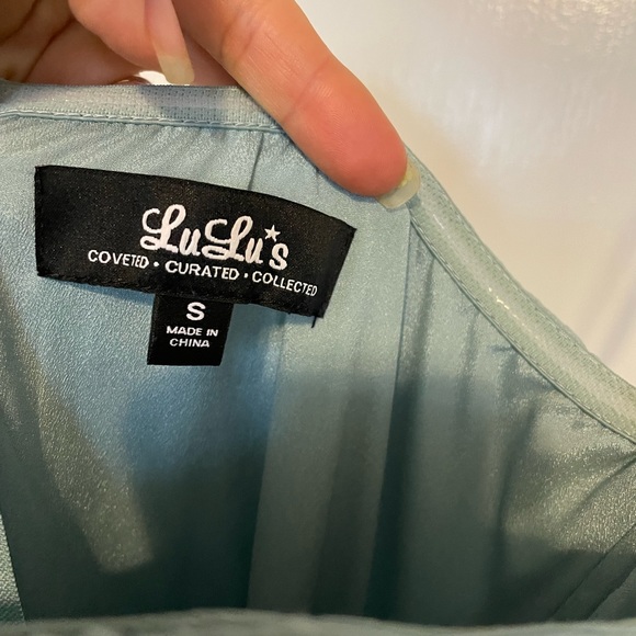 LULUS| Maxi dress. Size Small. Color *Turquoise* (according to their website) - Picture 4 of 6